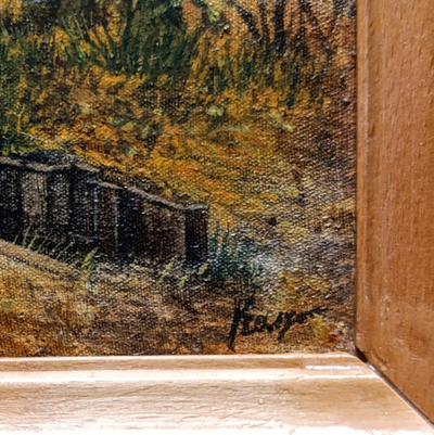 "Под Псковом" картон масло 1961 год