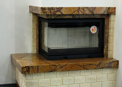 Каминная топка Альфа 700 L два стекла левая, Экокамин (Россия)