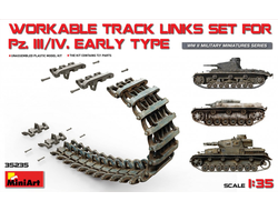 Miniart: Набор рабочих траков для серии танков Pz.III / Pz.IV ранних выпусков