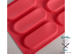 Форма для выпечки Доляна «Эклер», 34×22 см, 6 ячеек (14,5×5,5×2 см), цвет МИКС