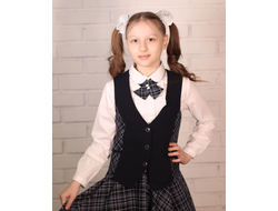 Жилет школьный для девочки "Азбука"