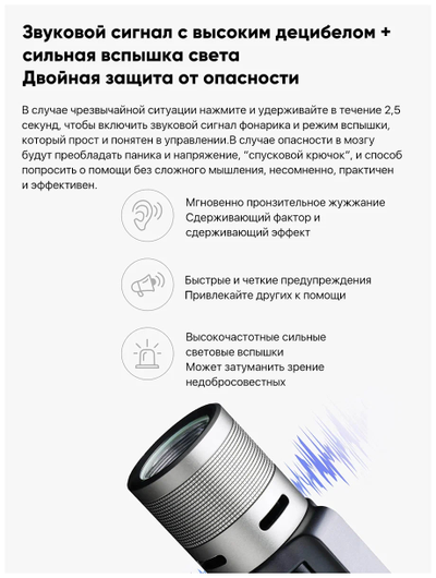 Фонарик Xiaomi NexTool 6 in 1 Thunder Flashlight Portable NE20030