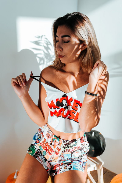 Шелковая пижама "Mickey"