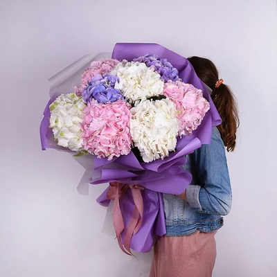 7 нежных гортензий