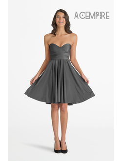 Платье трансформер короткое купить - NAOMI mini -Темно-серый