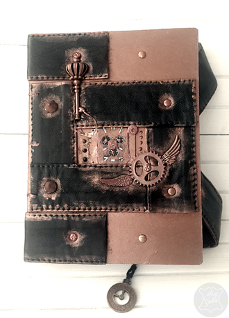 #авторский #блокнот #ручнаяработа #стимпанк #steampunk #подарок #кожаный #ежедневник #дизайнерский