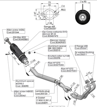 Выхлопная система LEOVINCE Factory S 3380E