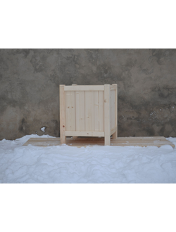 Кашпо деревянное садовое 500х500   h 600 мм.