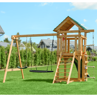 Детский игровой комплекс UNIX Kids (6 in 1) Light Green