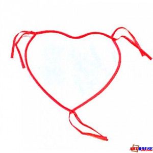 Сменное поле для печати сердце (красное, малиновое)