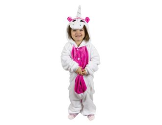 Пижама кигуруми детская &quot;Единорог белый с розовым&quot;