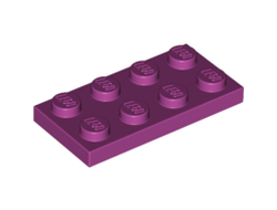Plate 2 x 4, Magenta (3020 / 6037658 / 6091608)