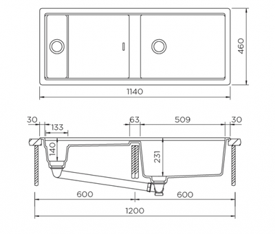 Мойка Schock Prepstation 120D