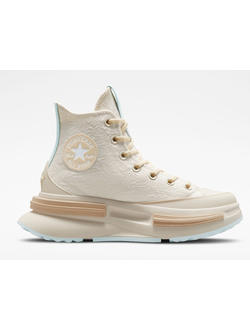 Converse Run Star Legacy CX Platform Swirl Jacquard бежевые высокие A03507C