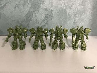 Астроиды 17-20 (зеленый металлик, полистирол)