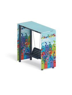 Пергола с диваном (Коты) - МФ 78.06.01-07 /без поликарбоната/