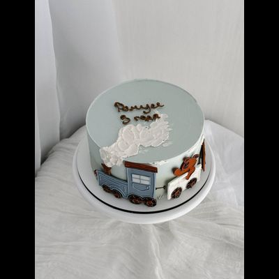 Торт с паровозиком