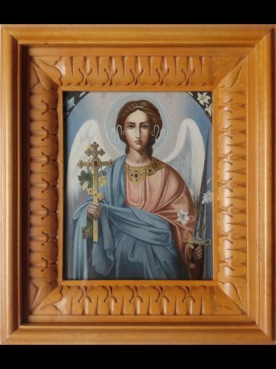 Ангел-Хранитель. Рукописная икона.