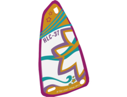 Plastic Triangle 6 x 12 Sail with HLC-37 Pattern, Trans-Clear (16292 / 6057926)