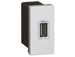 Розетка USB тип A, белая, 1 модуль - Mosaic - Legrand 077591