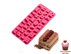 ФОРМА СИЛИКОНОВАЯ ДЛЯ ШОКОЛАДА "Алфавит русский h2см"