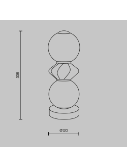 Настольный светильник Brosche, MOD362TL-L10GR3K