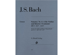Bach, J.S. Sonaten №4-6 BWV1017-1019 für Violine und Klavier