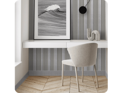 Плинтус напольный HIWOOD B90V1 S339