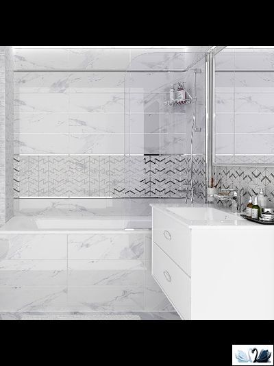 Плитка настенная Laparet Lord белый 20 х 60 см