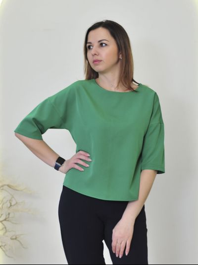 Блузка 694-1023-зел