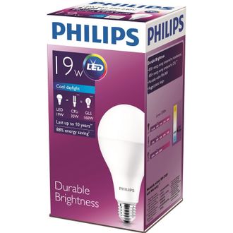 Лампа светодиодная Philips 19W E27 6500k хол.бел. ст.колба