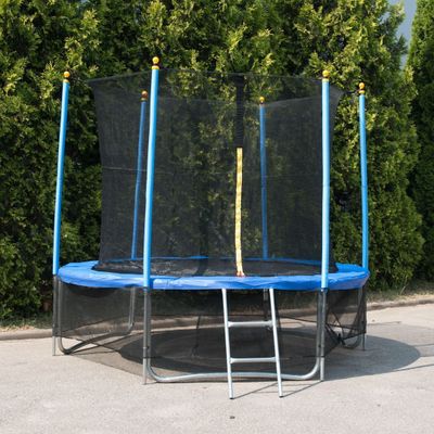 Батут «Winner Classic» (8 футов / 244 см, верхняя + нижняя защитные сетки и лестница в комплекте)