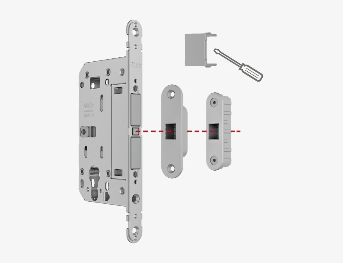 Замок AGB Touch & Close WC (белый) B06502.50.FM