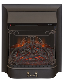 Real Flame Majestic S Lux Black RC LED (с пультом ДУ)