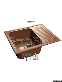 Керамическая мойка Granfest Гранфест GF-S645L реверсивная 1 секционная мойка