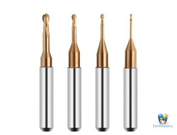 Фрезы для обработки титана (Ti) и кобальто-хрома (CoCr) диаметрами 1.0–3.0 мм с хвостовиками 4 и 6 мм — совместимы со станками ARUM для CAD/CAM металлообработки