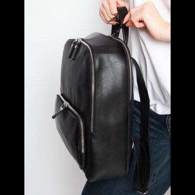 Женский кожаный рюкзак Vicenza Premium black (арт. 
3105-51)