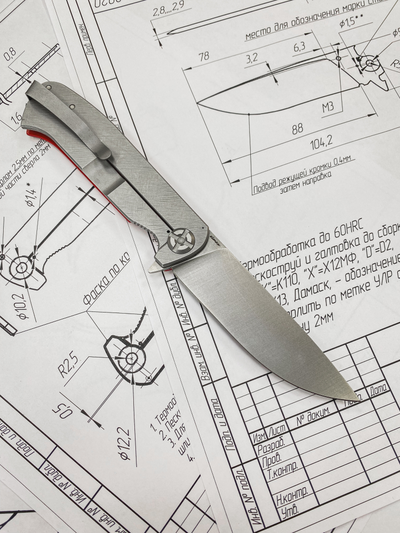 Складной нож Чиж NEXT сталь Elmax,  рукоять G10, цвет красный