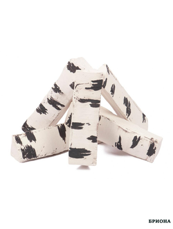 Керамические дрова для биокамина SteelHeat березовые четверики 5 шт