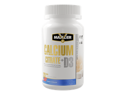 (Maxler) Calcium Citrate + D3 - (60 табл)