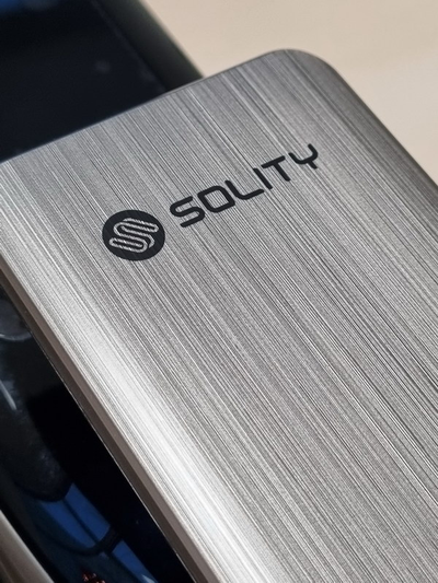 Врезной электронный дверной замок Solity GSP-2000BK Dark Silver с отпечатком пальца