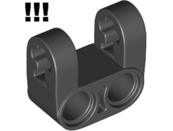 Technic, Axle and Pin Connector Perpendicular Double Split, Black (41678 / 4162857)