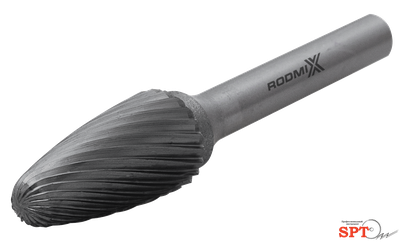 Борфреза гиперболическая со сферическим торцом Тип F (насечка одинарная)