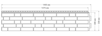 Фасадная панель "Демидовский кирпич", цвет уголь | ЯФасад