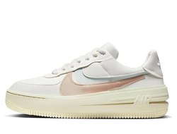 Кроссовки Nike Air Force 1 PLT.AF.ORM Sail Arctic Orange мужские DJ9946-104