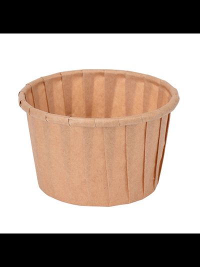 Форма бумажная/капсула для капкейков б/ламин. (100 шт., крафт), 50*40мм