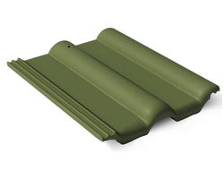 Цементно-песчаная черепица BRAAS Франкфуртская Зеленый