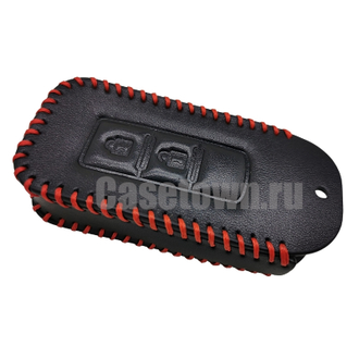 Чехол на ключ Mitsubishi Eclipse Cross, Pajero Sport, L200, Outlander, Lancer, ASX (2 кнопки)