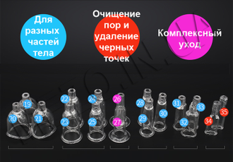 Аппарат вакуумно-вибрационного массажа тела профессиональный NМ-N503, 35 банок