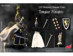 Рыцарь-крестоносец - Коллекционная фигурка 1/12 SCALE Medieval Templar Knights (FP018) - FIRE PHOENIX